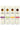 Four Bee Inspired Honey Sticks boxes in a row on a white background, labeled Blackberry, Clover, Orange, and Wildflower.