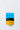 Tea package with blue and yellow design on a white background