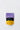 Tea package with a purple and yellow label on a white background