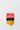 Coffee bag with red and yellow design on a white background