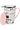 Cat lover tea infuser mug with cat print, pink lid, and stainless steel infuser